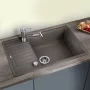 Blanco Zia XL 6 S Compact Silgranit 78x50 cm mosogató csepegtető felülettet és távműködtetővel, vulkánszürke 527396