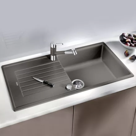 Blanco Zia XL 6 S Silgranit 100x50 cm mosogató távműködtetővel és csepegtető felülettel, vulkánszürke 527399
