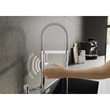   Blanco Culina-S II Sensor zuhanyfejes mosogató csaptelep PVD felülettel, rozsdamentes acél 527462