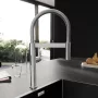 Blanco Culina-S II Mini Sensor zuhanyfejes mosogató csaptelep PVD felülettel,  rozsdamentes acél 527466
