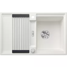   Blanco Adira 45S Silgranit mosogató 78x50 cm acél ráccsal és távműködtetővel, fehér 527589