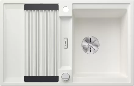 Blanco Adira 45S Silgranit mosogató 78x50 cm acél ráccsal és távműködtetővel, fehér 527589