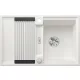 Blanco Adira 45S Silgranit mosogató 78x50 cm acél ráccsal és távműködtetővel, fehér 527589