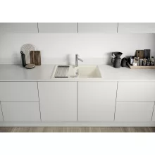   Blanco Adira 45S Silgranit mosogató 78x50 cm acél ráccsal és távműködtetővel, törtfehér 527590