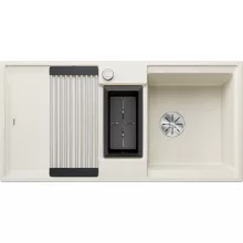   Blanco Adira 6S Silgranit mosogató 100x50 cm acél ráccsal és multifunkcionális tállal, törtfehér 527606