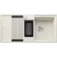 Blanco Adira 6S Silgranit mosogató 100x50 cm acél ráccsal és multifunkcionális tállal, törtfehér 527606