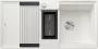 Blanco Adira 6 S-F Silgranit két medencés 99x49 cm mosogató acél ráccsal, fehér 527613