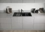 Blanco Adira XL 6S Silgranit 100x50 cm mosogató csepegtető felülettel és acél ráccsal, antracit 527618