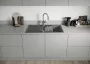 Blanco Adira XL 6S Silgranit 100x50 cm mosogató csepegtető felülettel és acél ráccsal, vulkánszürke 527620
