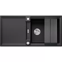   Blanco Adira XL 6S-F Silgranit 99x46 cm mosogató acél ráccsal és távműködtetővel, fekete 527625