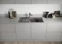 Blanco Adira XL 6S-F Silgranit 99x46 cm mosogató acél ráccsal és távműködtetővel, fekete 527625