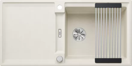 Blanco Adira XL 6S-F Silgranit 99x46 cm mosogató acél ráccsal és távműködtetővel, törtfehér 527630