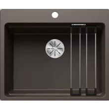   Blanco Etagon 6-F Silgranit mosogató 59x50 cm acél sínnel, kávé 527687