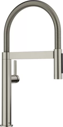 Blanco Culina-S II Mini egykaros zuhanyfejes mosogató csaptelep PVD bevonattal, szatén platinum 527703