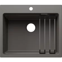  Blanco Etagon 6 Silgranit mosogató 60x51 cm acél sínnel, vulkánszürke 527747