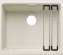 Blanco Etagon 6 Silgranit mosogató 60x51 cm acél sínnel, törtfehér 527748