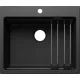 Blanco Etagon 6 Silgranit mosogató 60x51 cm acél sínnel, antracit 527749