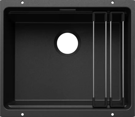 Blanco Etagon 500-U Silgranit 53x46 cm mosogató acél sínnel, antracit 527757