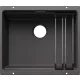 Blanco Etagon 500-U Silgranit 53x46 cm mosogató acél sínnel, palaszürke 527758