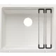 Blanco Etagon 500-U Silgranit 53x46 cm mosogató acél sínnel, fehér 527759