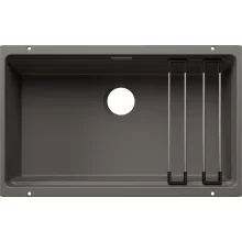   Blanco Etagon 700-U Silgranit mosogató 73x46 cm acél sínnel, vulkánszürke 527763
