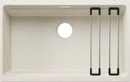 Blanco Etagon 700-U Silgranit mosogató 73x46 cm acél sínnel, törtfehér 527764