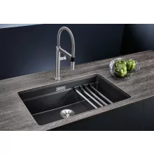   Blanco Etagon 700-U Silgranit mosogató 73x46 cm acél sínnel, antracit 527765