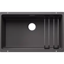   Blanco Etagon 700-U Silgranit mosogató 73x46 cm acél sínnel, palaszürke 527766