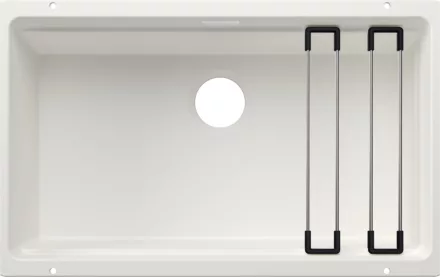 Blanco Etagon 700-U Silgranit mosogató 73x46 cm acél sínnel, fehér 527767