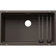   Blanco Etagon 700-U Silgranit mosogató 73x46 cm acél sínnel, kávé 527768