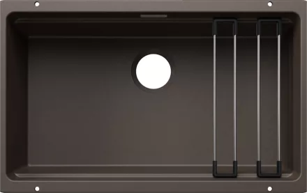Blanco Etagon 700-U Silgranit mosogató 73x46 cm acél sínnel, kávé 527768