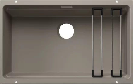 Blanco Etagon 700-U Silgranit mosogató 73x46 cm acél sínnel, tartufo 527769