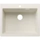 Blanco Pleon 6 Silgranit mosogató csaplyukkal, lefolyókészlet nélkül 61x51 cm, törtfehér kivitelben.