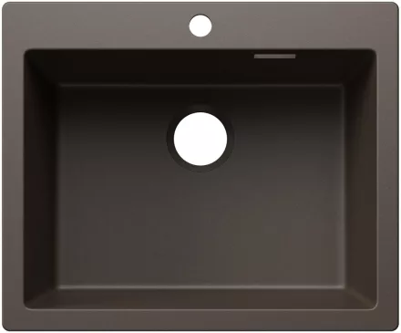 Blanco Pleon 6 Silgranit mosogató csaplyukkal, lefolyókészlet nélkül 61x51 cm, kávé színben.