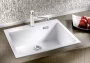 Blanco Pleon 8 Silgranit mosogató csaplyukkal 70x51 cm lefolyókészlet nélkül, vulkánszürke kivitelben