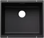 Blanco Subline 500-U Silgranit 53x46 cm mosogató, fekete kivitelben