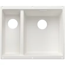 Blanco Subline 340/160-U Silgranit 2 medencés mosogató 55x46 cm, lefolyókészlet nélkül, jobbos kivitelben, fehér színben.