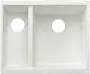 Blanco Subline 340/160-U Silgranit 2 medencés mosogató 55x46 cm, lefolyókészlet nélkül, jobbos kivitelben, fehér színben.