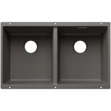 Blanco Subline 350/350-U Silgranit 2 medencés mosogató 75x46 cm, vulkánszürke kivitelben.