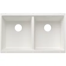 Blanco Subline 350/350-U Silgranit 2 medencés mosogató 75x46 cm, fehér kivitelben.