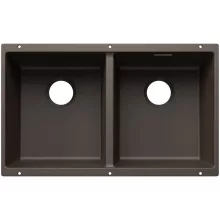 Blanco Subline 350/350-U Silgranit 2 medencés mosogató 75x46 cm, kávé kivitelben.