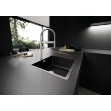 Blanco Claron 500-IF Durinox rozsdamentes acél mosogató sötét acél színben.