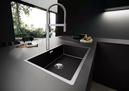 Blanco Claron 700-IF Durinox rozsdamentes acél mosogató sötét acél színben.