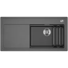 Blanco Etagon XL 6 S Silgranit mosogató 100x51 cm acél ráccsal és távműködtetővel, jobbos/vulkánszürke kivitelben
