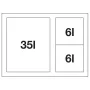 BLANCO SELECT II Big 60/3 bútorfrontra szerelhető hulladékgyűjtő 528148