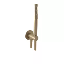   Bugnatese Wellness zuhanyszett minimalista fali csatlakozással, bronz 19716BR