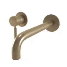  Bugnatese Kobuk falsík alatti 2-lyukas mosdócsaptelep 22 cm-es kifolyóval, click-clack leeresztővel, bronz 2246SCBR