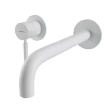   Bugnatese Kobuk falsík alatti 2-lyukas mosdócsaptelep 22 cm-es kifolyóval, click-clack leeresztővel, matt fehér 2246SCBI