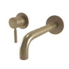   Bugnatese Kobuk falsík alatti 2-lyukas mosdócsaptelep 19 cm-es kifolyóval, fix kötési távolsággal, bronz 2251BR