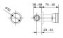 Bugnatese Kobuk 3/4" csempeszelep, króm 2294/34CR